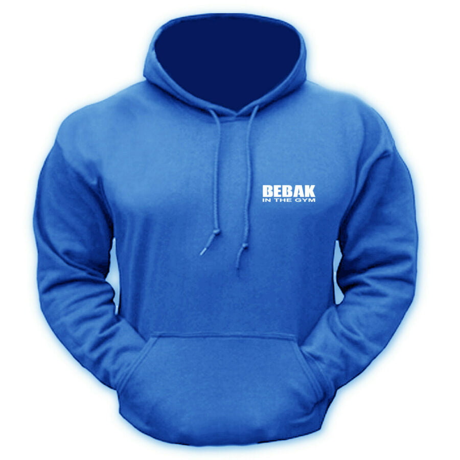 Bebak Classic Mens Poly/Cotton Hoodie Royal Heather Blue