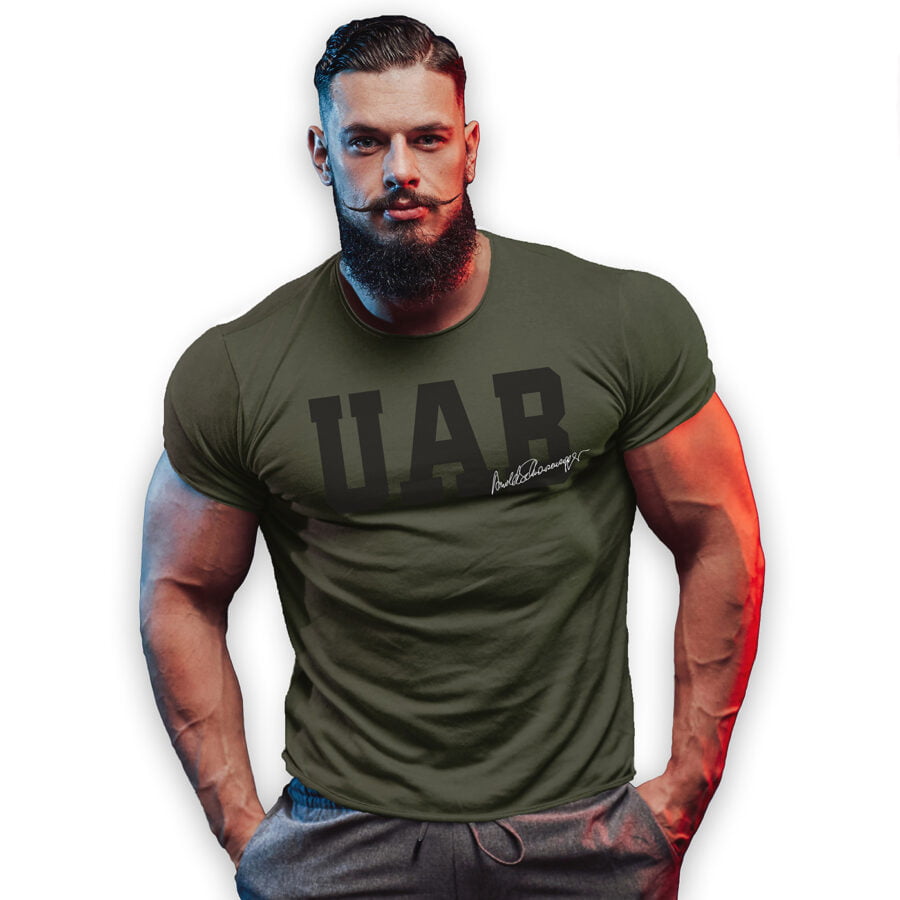 UAB Signature Gym T Shirt Army Classic