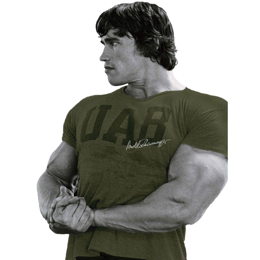 UAB Signature Gym T Shirt Army Classic - Image 2