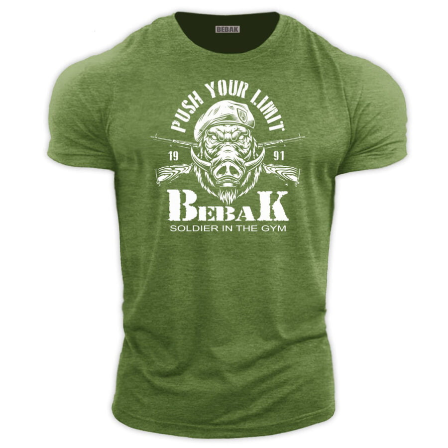 Push Your Limits  Poly/Cotton T shirt Military Green