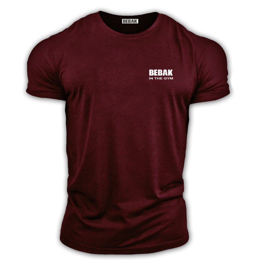 Bebak Original Gym T shirt Para Maroon
