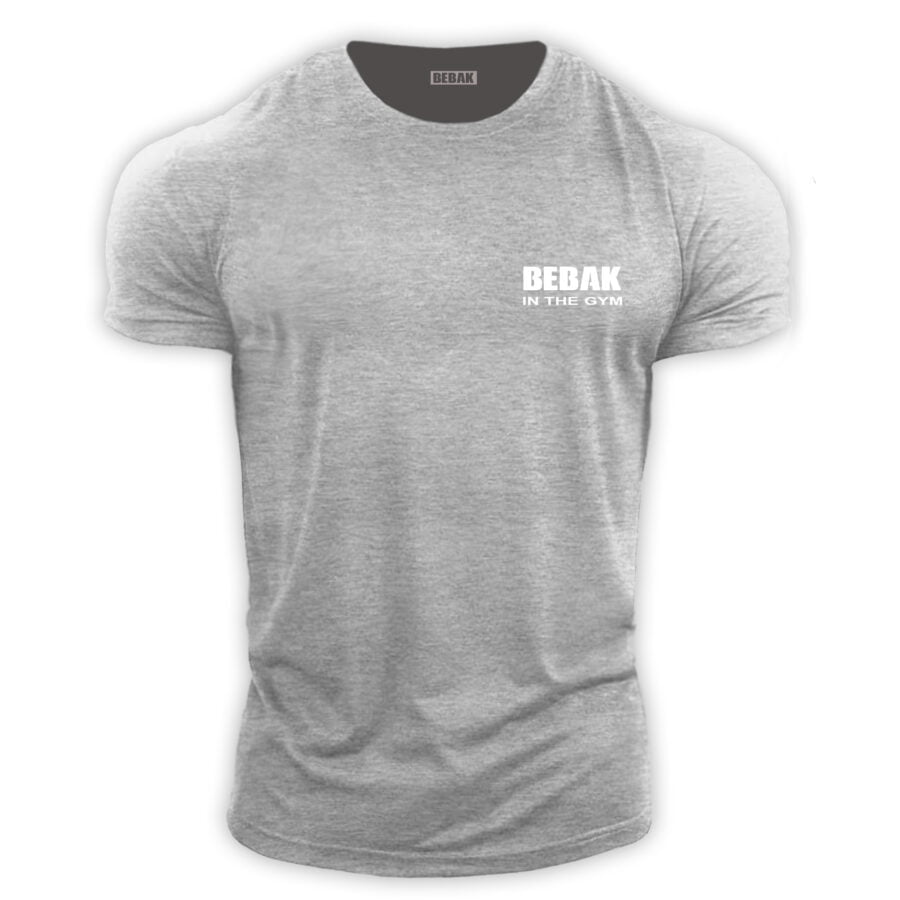 Bebak Original Gym T shirt Sports Grey